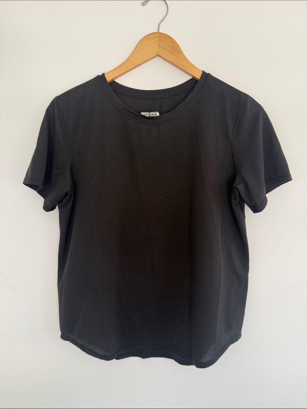 Lululemon Black Crew Neck Running T-Shirt